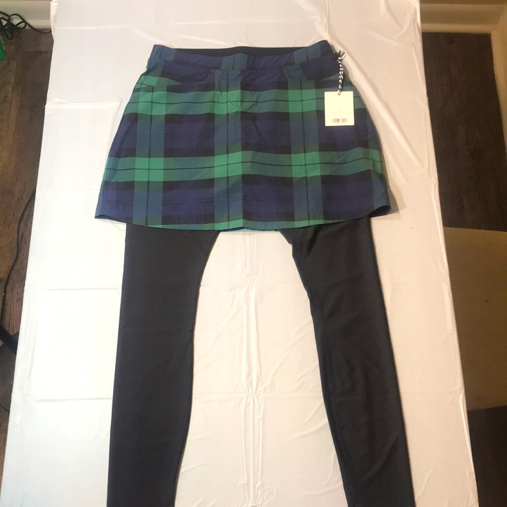 Renwick Plaid Skirted Leggings sz L